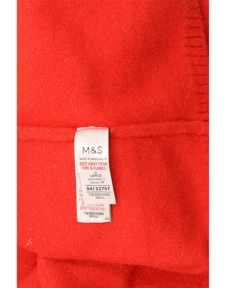 Marks & Spencer ženski džemper s kornjačičastim ovratnikom UK 16 Veliki crveni