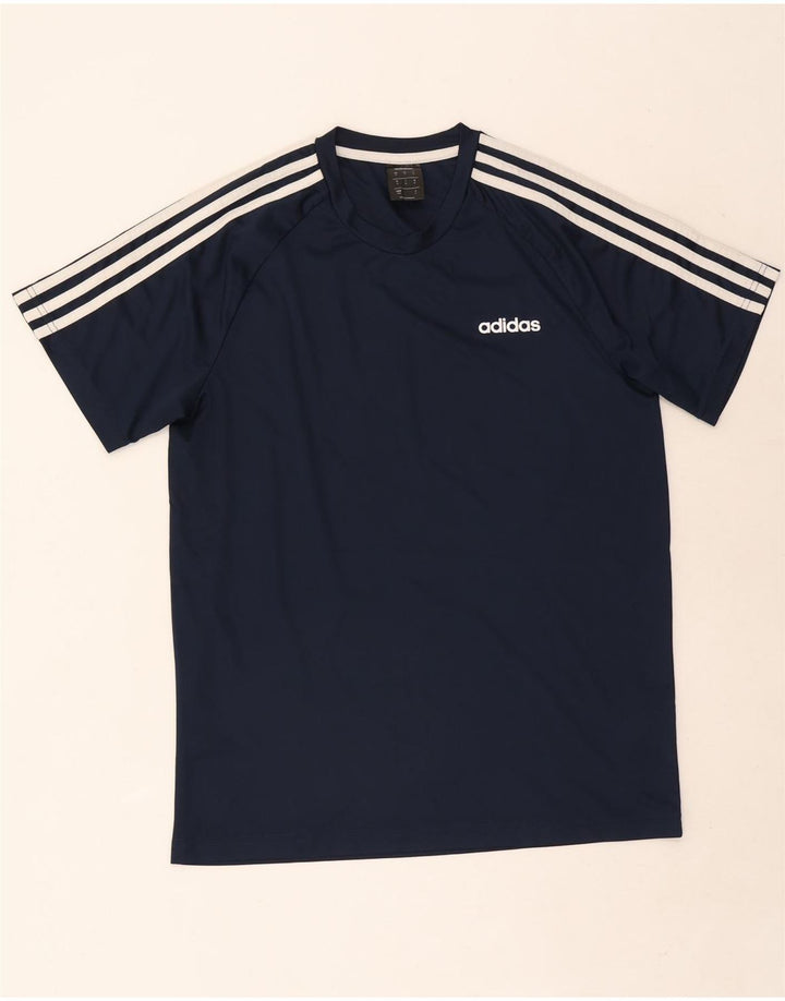 Adidas muška Climalite majica kratkih rukava Medium tamnoplavi poliester