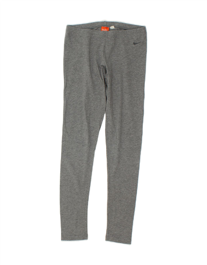 NIKE Womens Leggings UK 12 Medium Grey Cotton Vintage Nike and Second-Hand Nike from Messina Hembry 