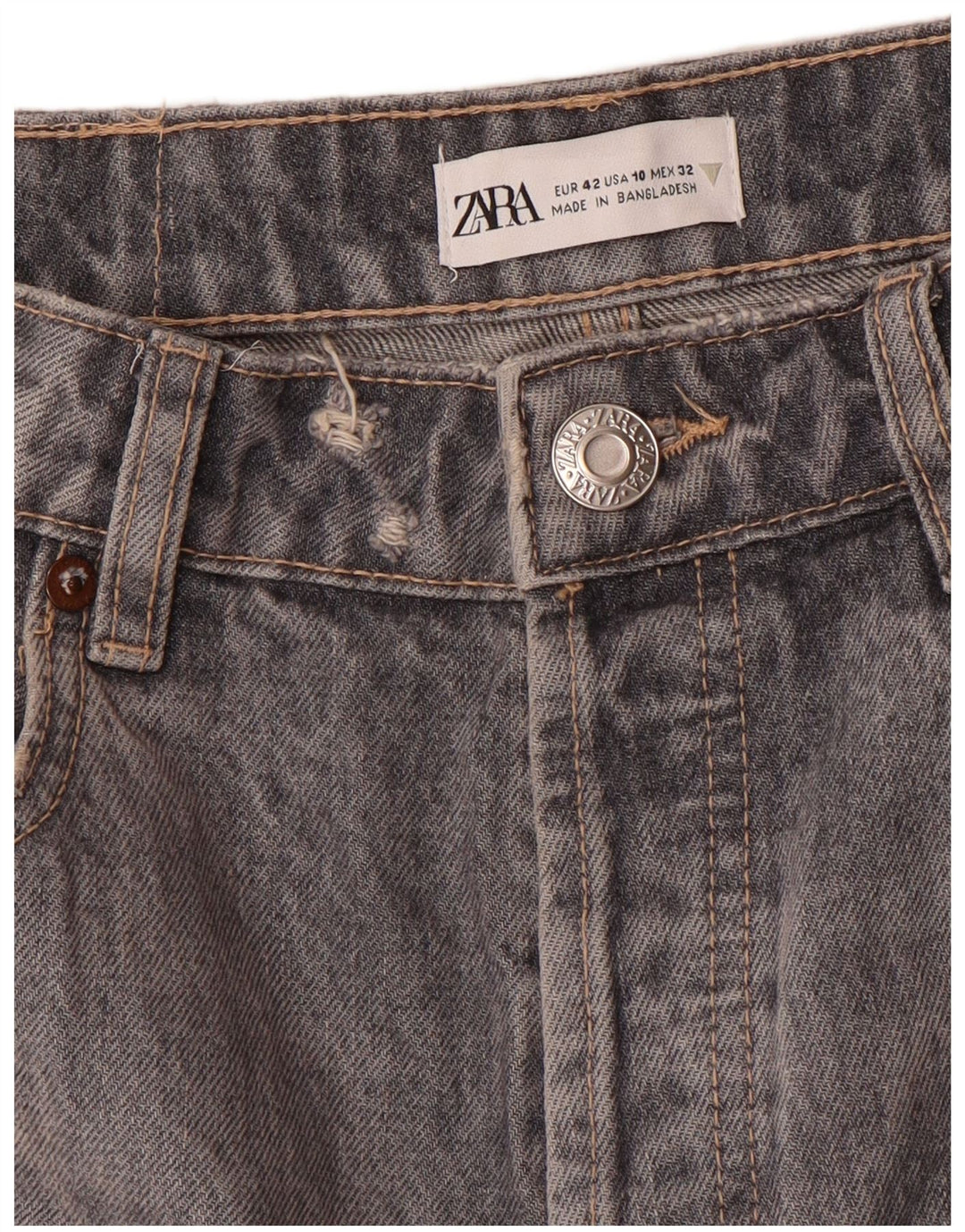 Zara ženske ravne traperice EU 42 Large W32 L27 sive