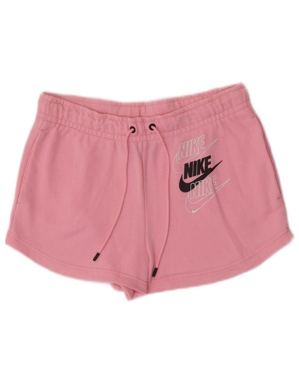Nike Ženske grafičke sportske kratke hlače UK 10 male ružičaste boje