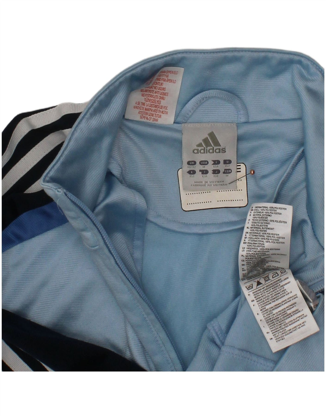 ADIDAS trenirka za dječake, gornja jakna 11-12 godina, plava poliesterska boja