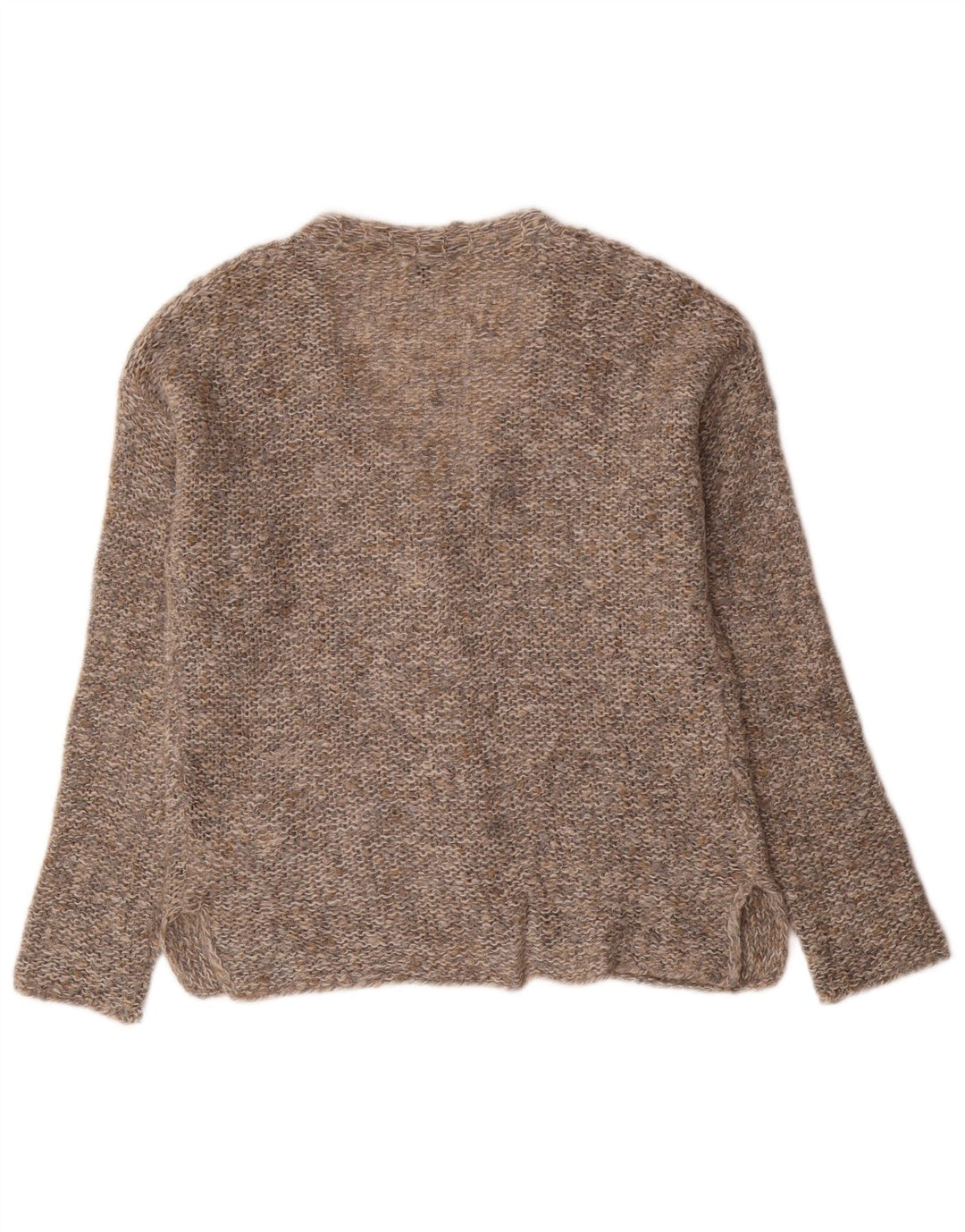 BENETTON ženski prekomjerni džemper UK 6 XS sivi akril