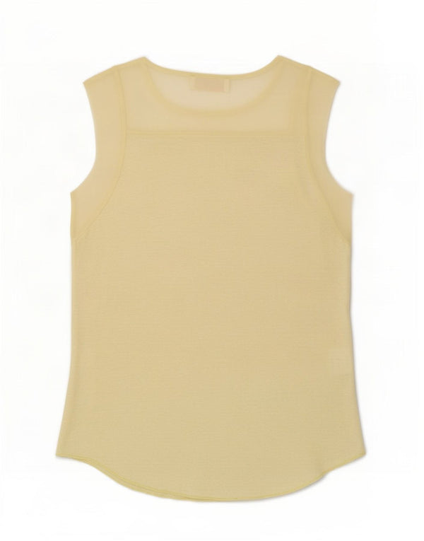 Zara ženski prsluk UK 10 Small Yellow Flected