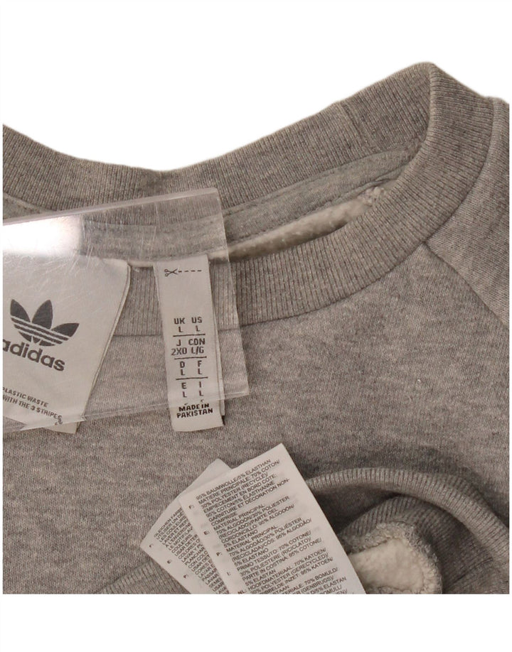 ADIDAS muška majica s velikim sivim flekama od pamuka