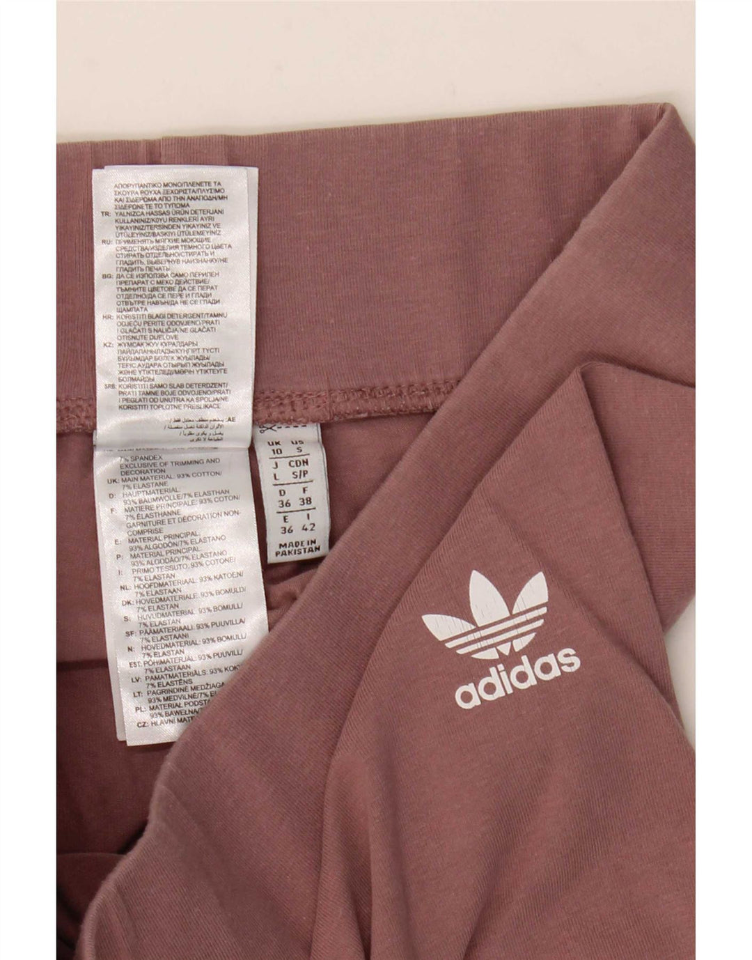 Adidas ženske tajice UK 10 male smeđe pamučne