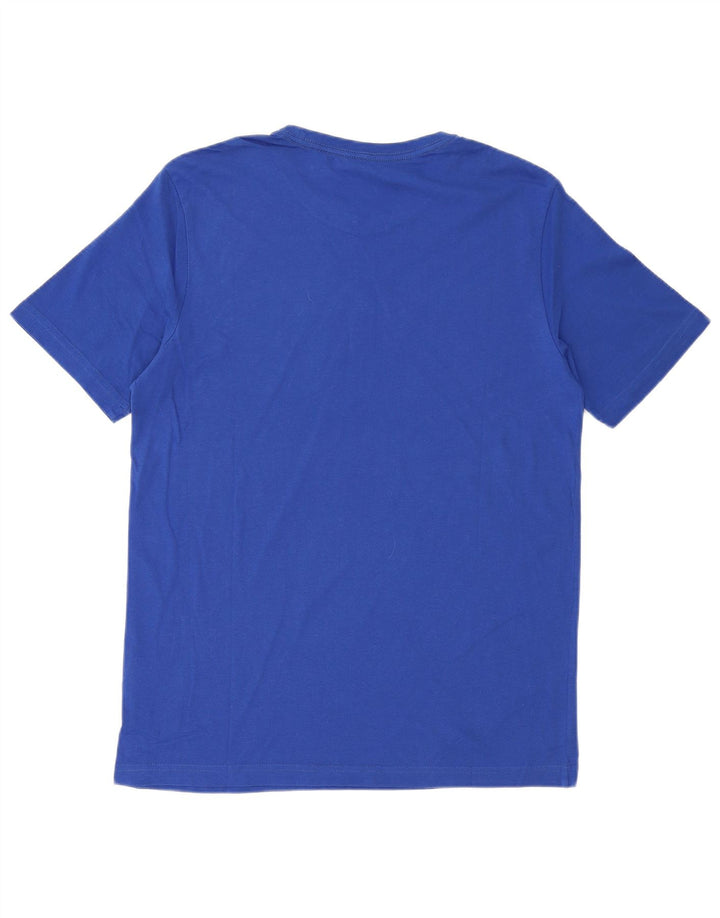 PUMA Mens Graphic T-Shirt Top Medium Blue Cotton