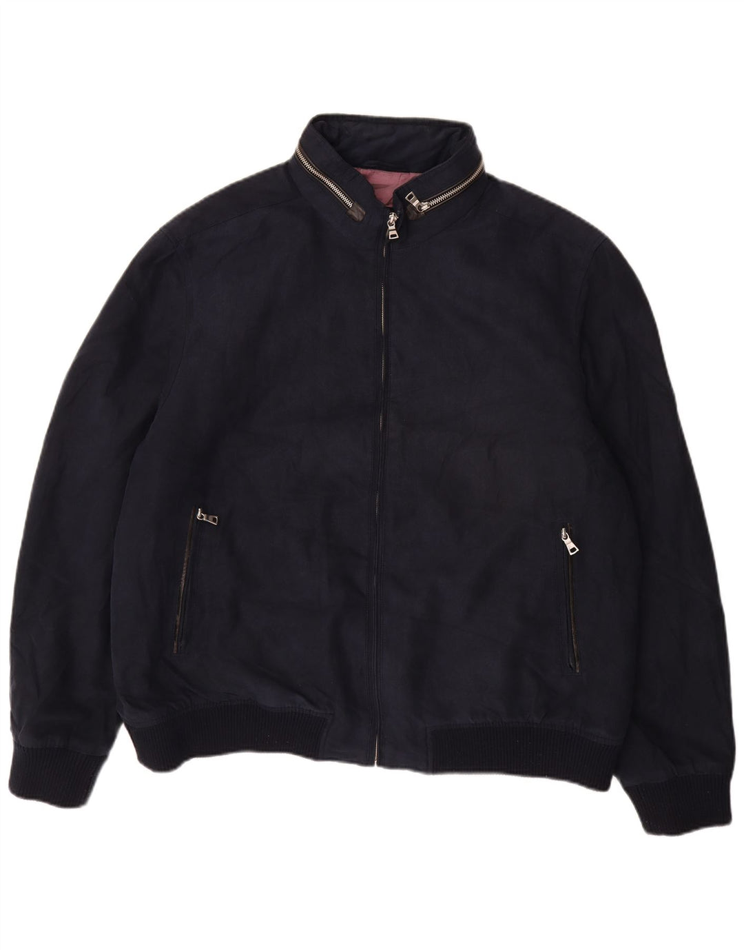 Vintage muška bomber jakna UK 44 2XL tamnoplava