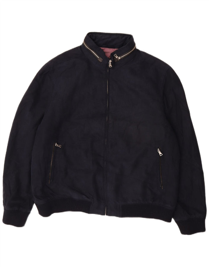 Vintage muška bomber jakna UK 44 2XL tamnoplava