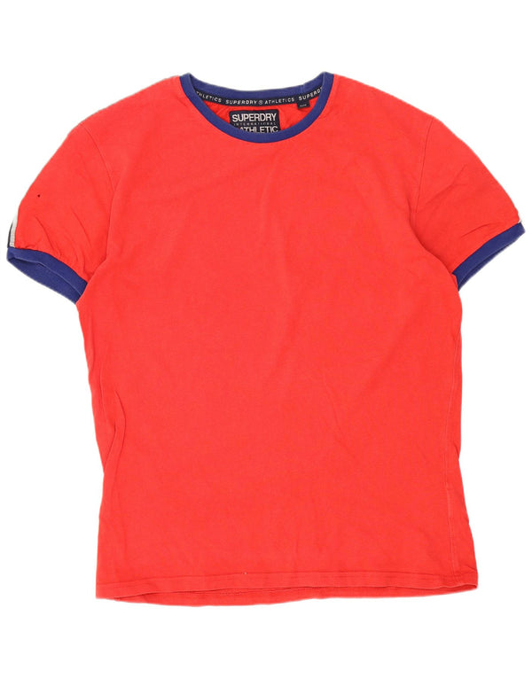 Superdry muška majica kratkih rukava s grafičkim motivima, veliki crveni pamuk u blokovima boja
