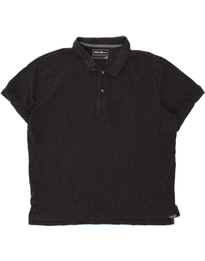 EDDIE BAUER Mens Polo Shirt XL Grey Cotton Vintage Eddie Bauer and Second-Hand Eddie Bauer from Messina Hembry 