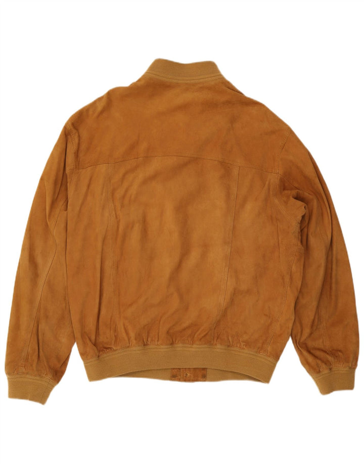 Vintage muška bomber jakna od brušene kože IT 56 3XL smeđa koža
