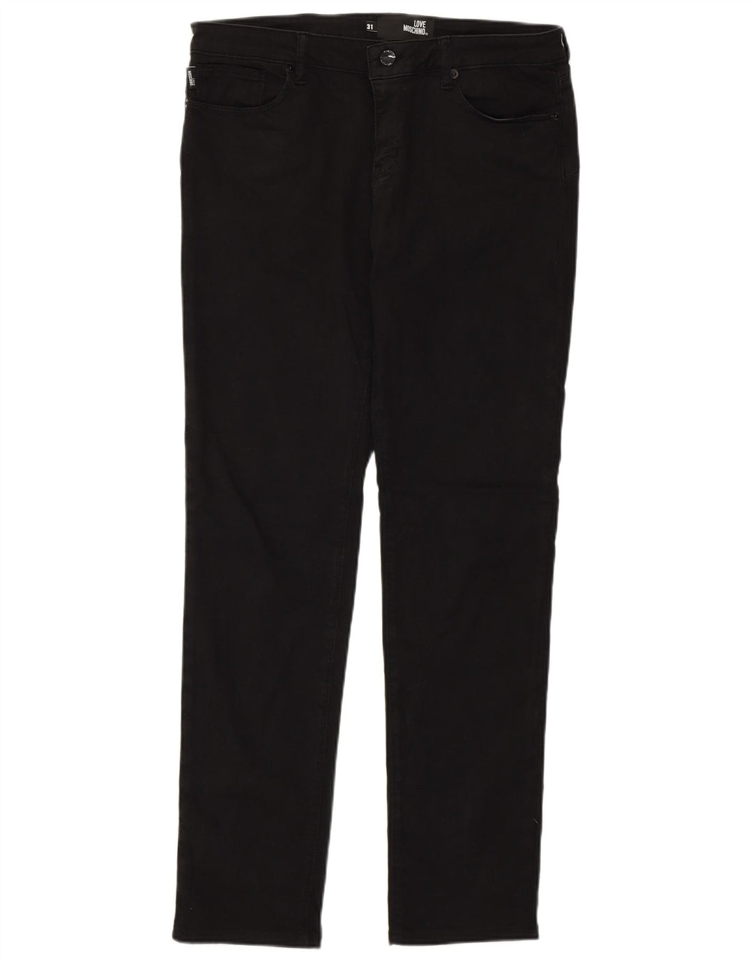 Moschino ženske uske traperice W31 L30 crni pamuk