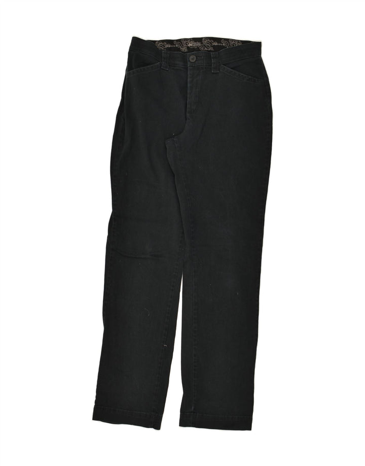 LEE Womens Straight Chino Trousers US 6 Medium W28 L31 Black | Vintage Lee | Thrift | Second-Hand Lee | Used Clothing | Messina Hembry 