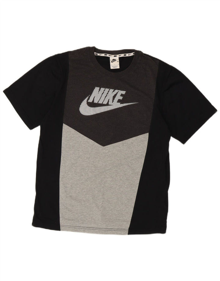Nike muška majica kratkih rukava s grafičkim motivima srednje crne boje, pamuk
