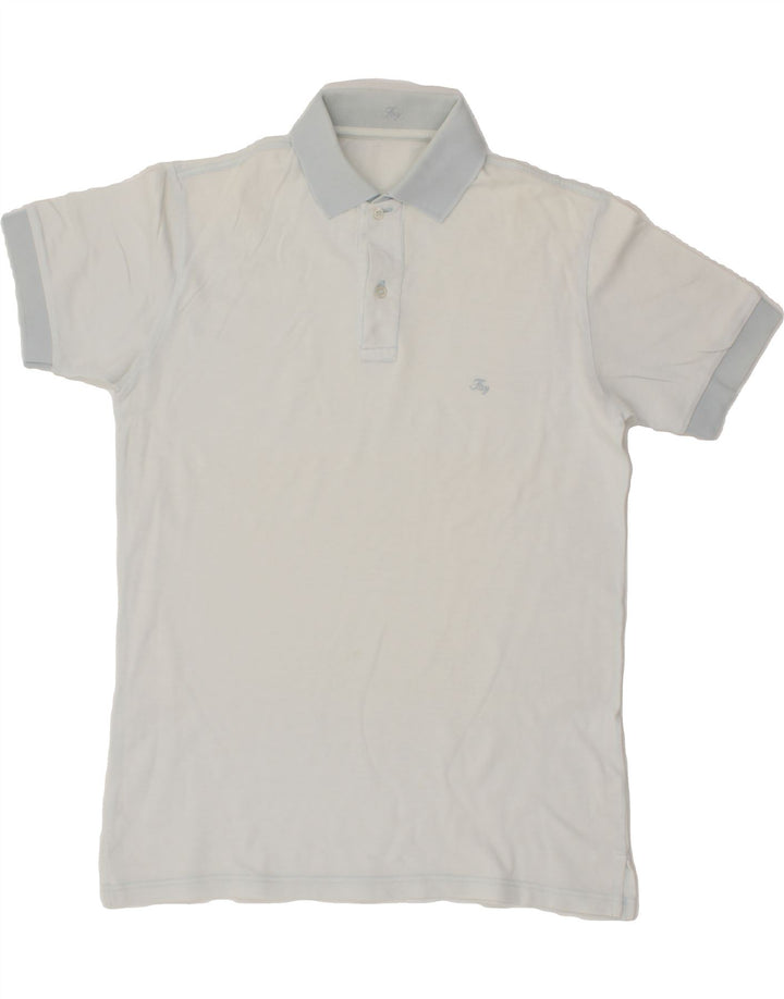 FAY Mens Polo Shirt Medium Blue Cotton Vintage Fay and Second-Hand Fay from Messina Hembry 