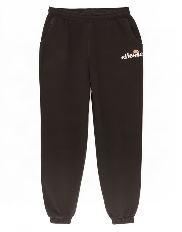 Ellesse Ženske grafičke trenirke Hlače Joggers UK 14 Veliki crni pamuk