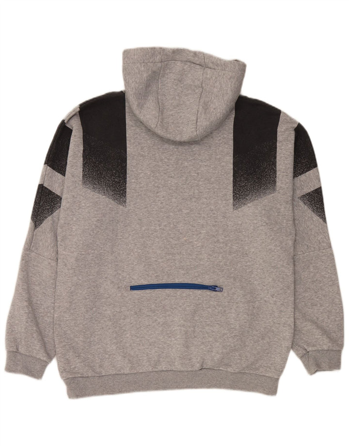Adidas muška majica s kapuljačom srednje sive boje, pamuk