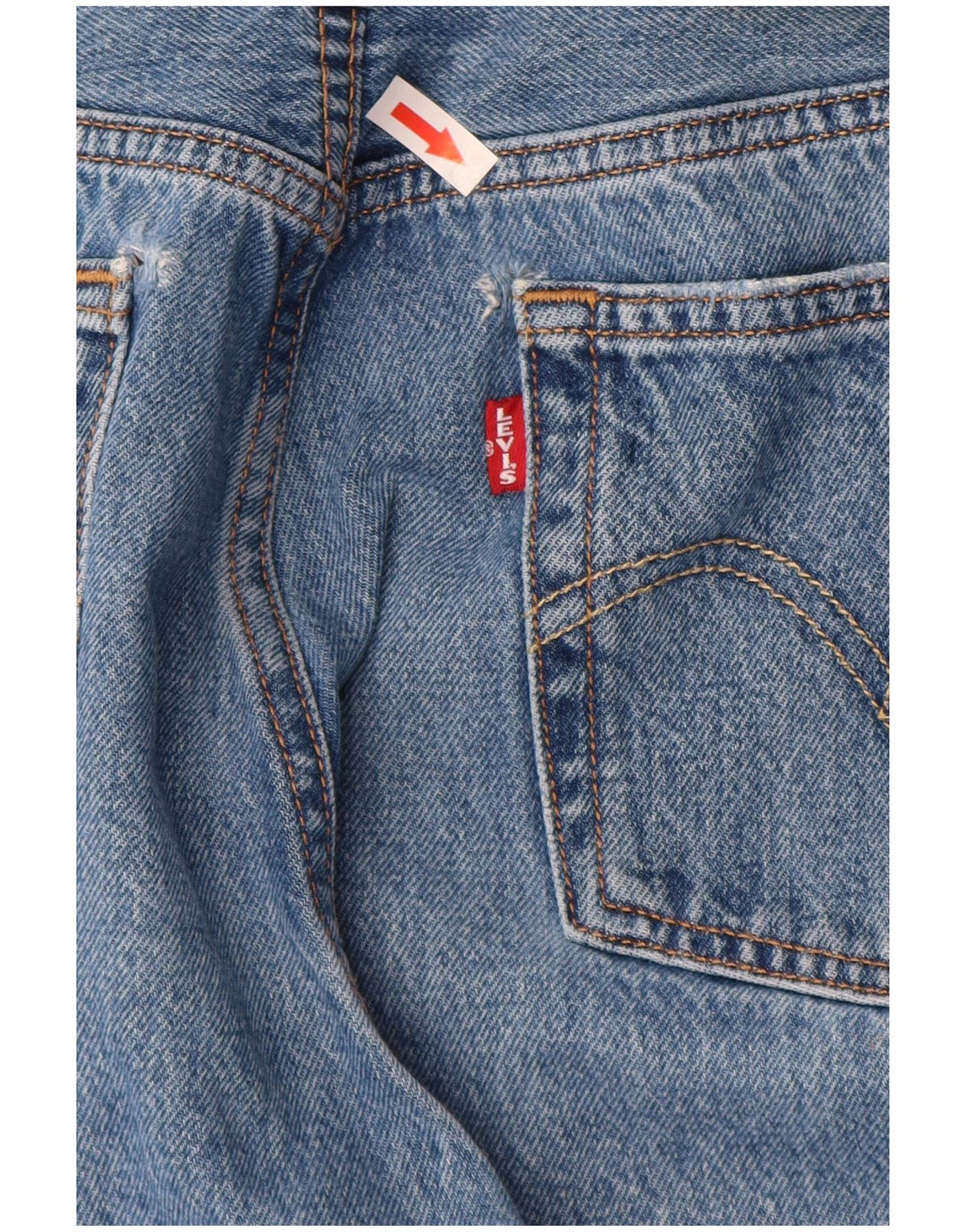 Levi's ženske 501 ravne traperice W30 L30 plave