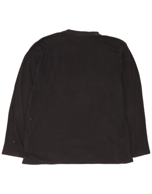 HUGO BOSS Muška majica dugih rukava XL crni pamuk