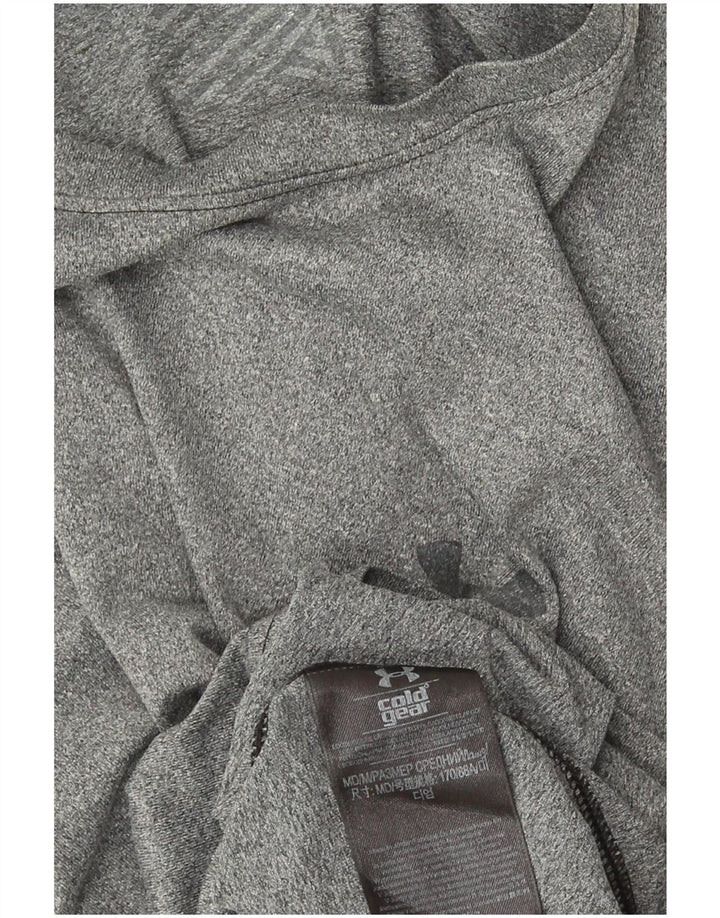 Muška majica Under Armour Cold Gear s dugim rukavima srednje sive boje od poliestera