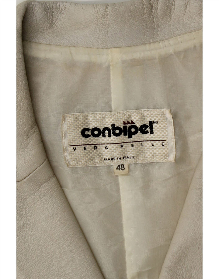 Conbipel ženska kožna jakna sa 4 gumba IT 48 XL siva koža