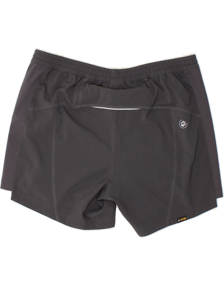 JACK WOLFSKIN Womens Sport Shorts UK 14 Large Grey Polyester Vintage Jack Wolfskin and Second-Hand Jack Wolfskin from Messina Hembry 