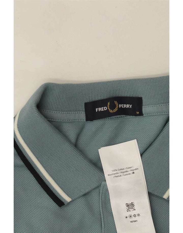 Fred Perry muška polo majica srednje plave pruge, pamuk