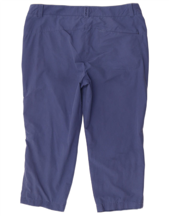 Rohan ženske Cargo Capri hlače UK 14 Large W36 L22 Plavi poliamid