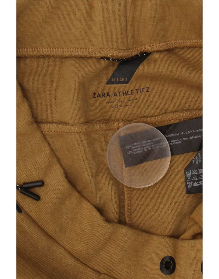 Zara muške trenirke Hlače Joggers Veliki smeđi poliester