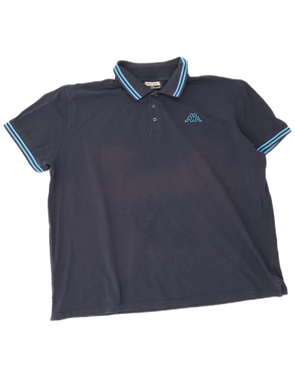Kappa muška polo majica 4XL tamnoplavi pamuk na pruge