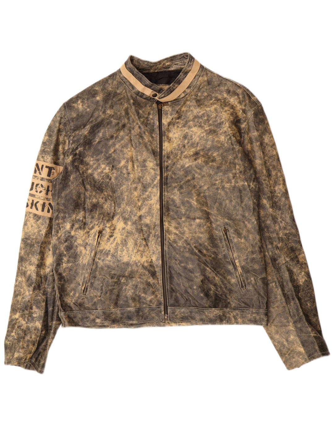 Bata muška grafička kožna jakna IT 52 XL siva koža