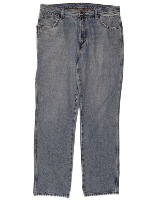 Wrangler muške ravne traperice regularnog kroja W36 L32 plavi pamuk