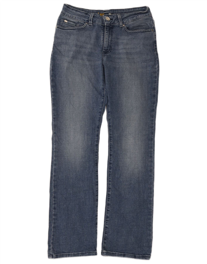 Lee ženske traperice s curvy bootcut US 8 srednje W28 L30 plavi pamuk