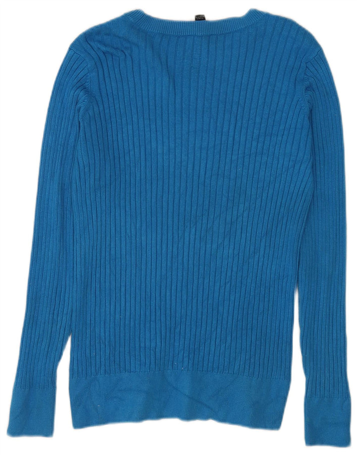 M&Co ženski džemper s veznim izrezom UK 10 Small Blue