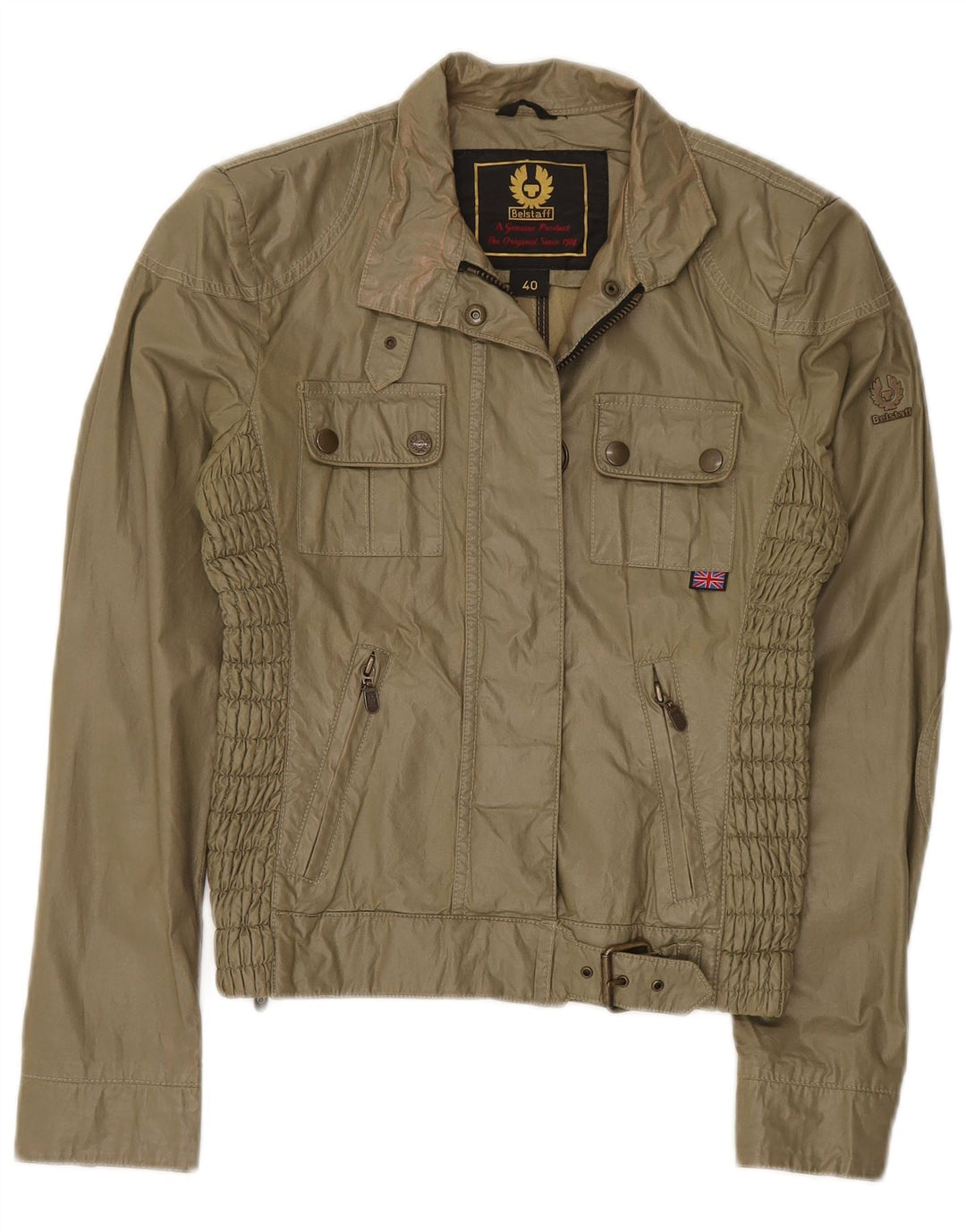 Belstaff ženska pomoćna jakna IT 40, mali kaki pamuk
