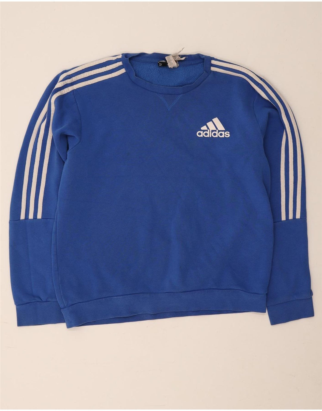 Adidas ženska majica s kratkim rukavima UK 14 srednje plavi pamuk