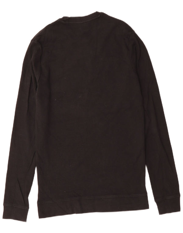 HUGO BOSS Ženska majica dugih rukava UK 14 Veliki crni pamuk