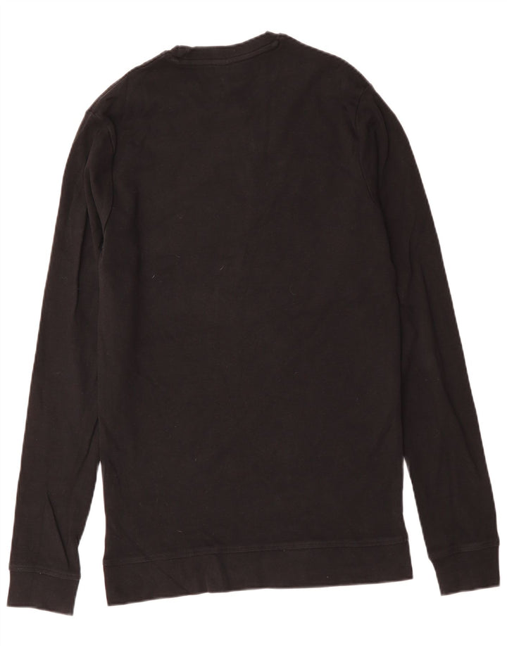 HUGO BOSS Ženska majica dugih rukava UK 14 Veliki crni pamuk