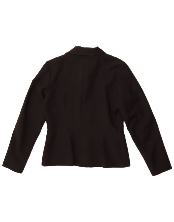 Vintage ženska jakna sa 4 gumba IT 44 srednji crni poliester