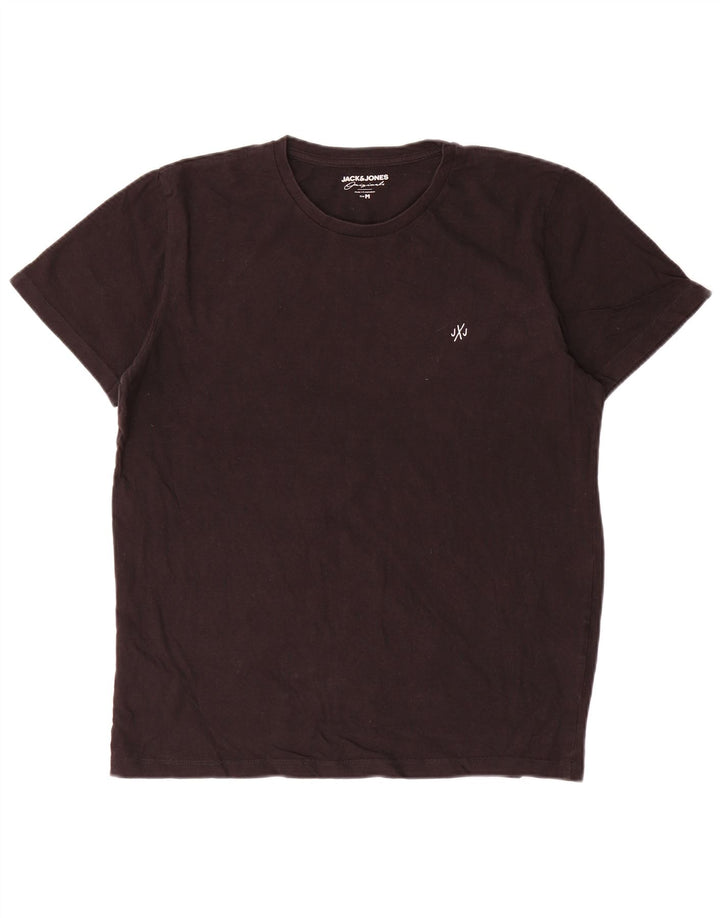 Jack & Jones muška majica kratkih rukava srednji crni pamuk