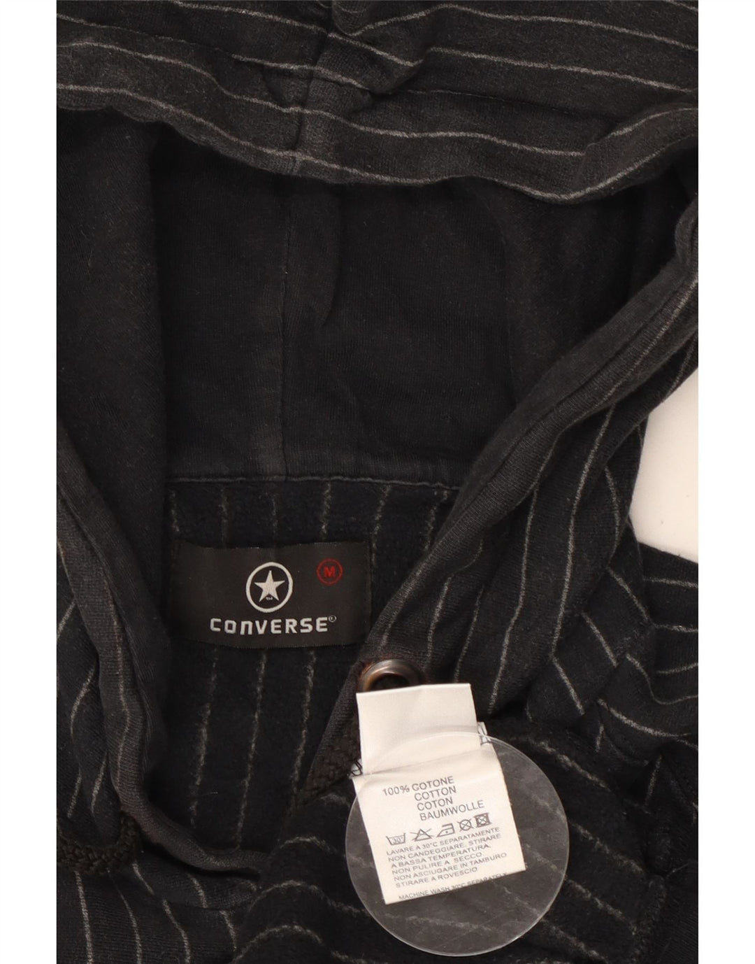 CONVERSE muška majica s kapuljačom Chuck Taylor Graphic, srednje crne pruge