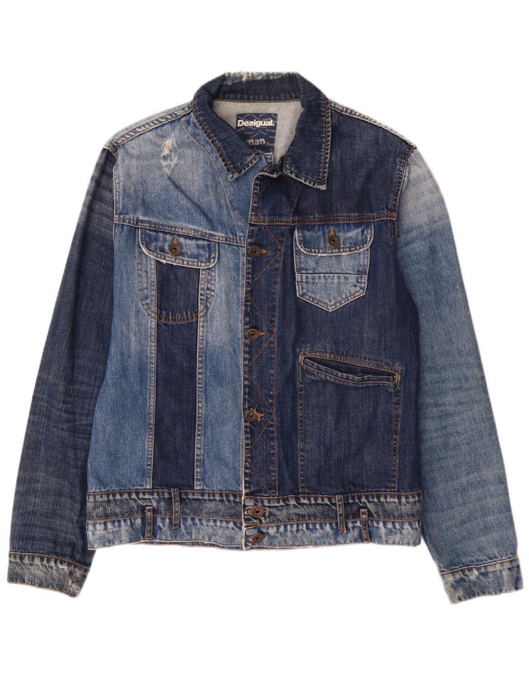 Desigual muška traper jakna UK 40 Large Blue Cotton