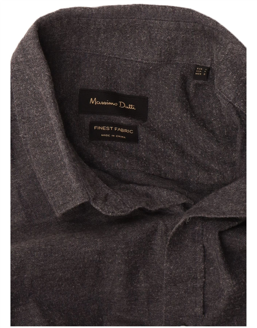Massimo Dutti muška košulja velika siva riblja kost