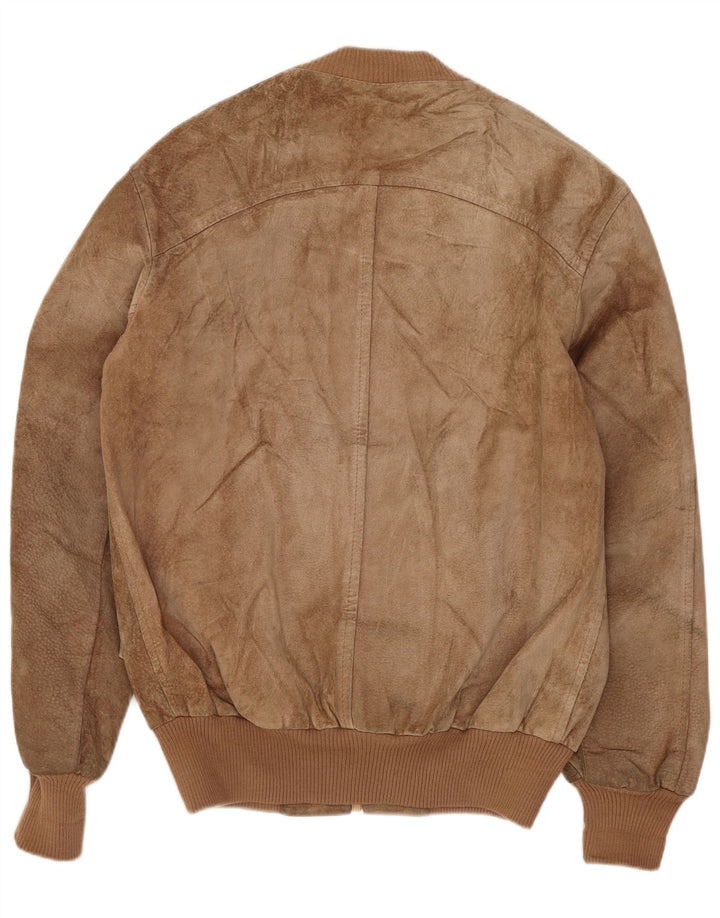 MONPEL muška bomber jakna od brušene kože IT 46 Mala smeđa koža