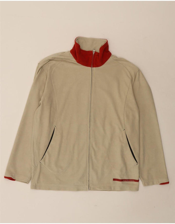 LOTTO ženska gornja jakna prevelike trenirke UK 10 Small Beige Colourblock