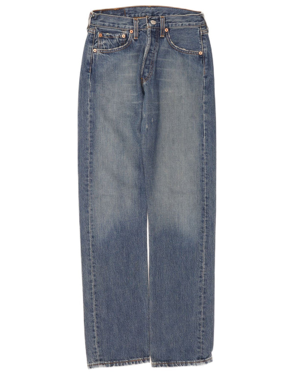 Levi's muške 501 ravne traperice s oštećenjem W27 L32, plavi pamuk