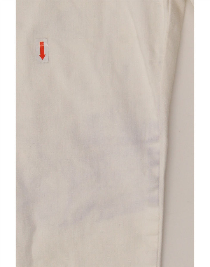 MOSCHINO Ženske uske traperice s grafikom W26 L26 Bijele