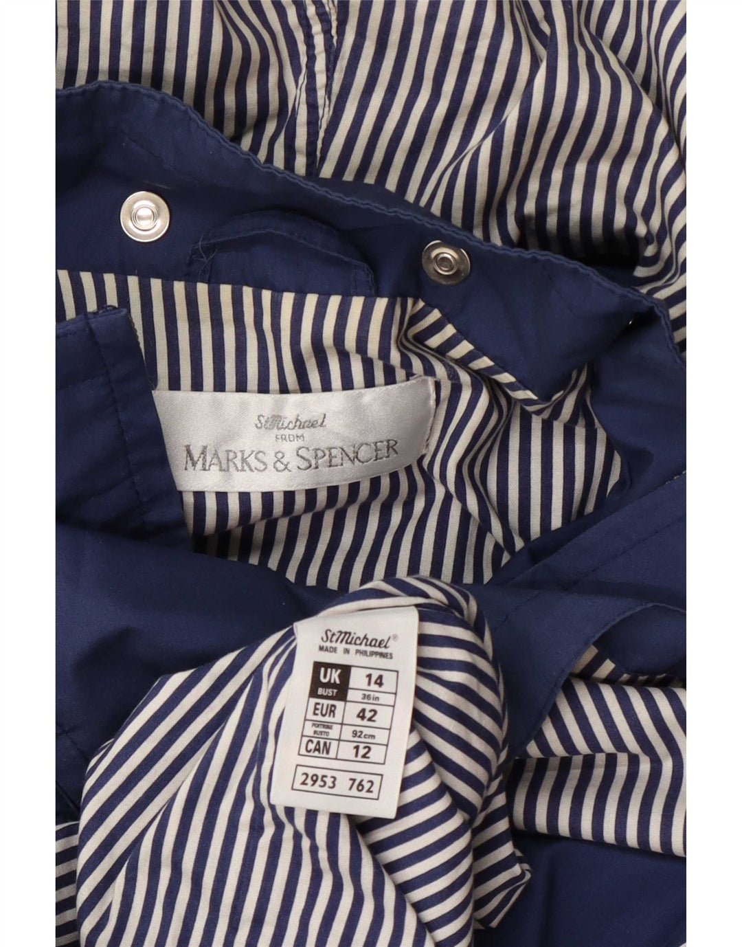 Marks & Spencer ženska kišna jakna s kapuljačom St. Michael UK 14 velika plava