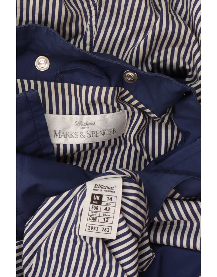 Marks & Spencer ženska kišna jakna s kapuljačom St. Michael UK 14 velika plava